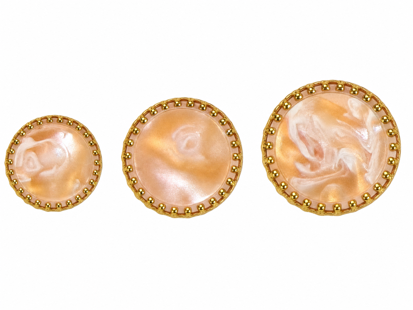 Melon Orange Fashion Buttons