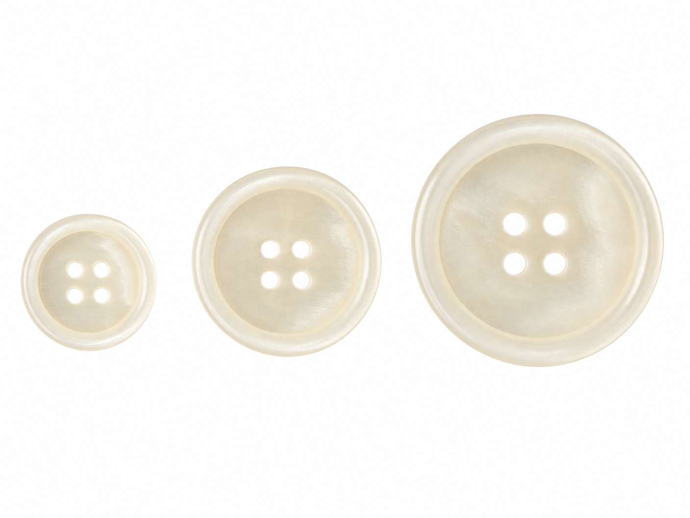 Blonde Trihorn composite jacket buttons