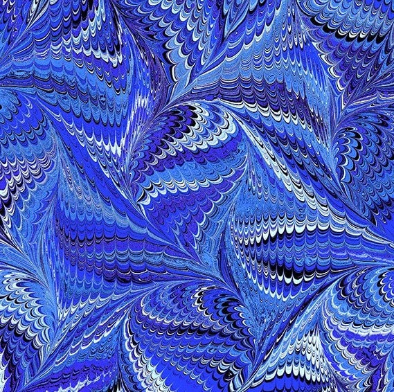 Shirting and quilting weight marbled cotton print