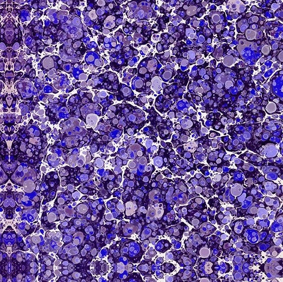 Shirting and quilting weight marbled cotton print