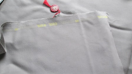 Dormeuil cool wool, khaki greige